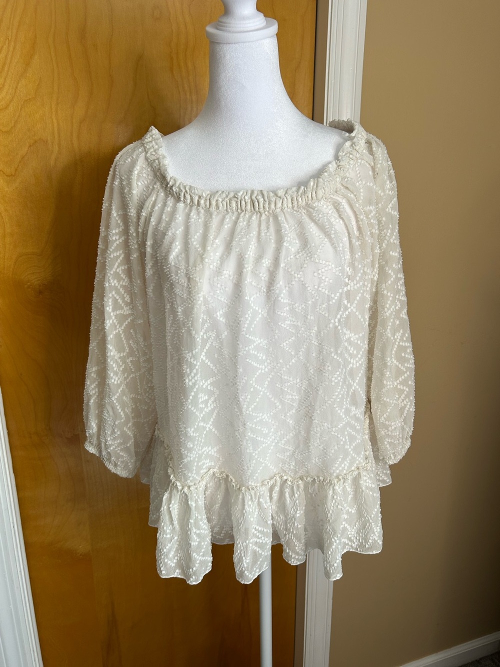 Rebecca Taylor White Blouse Elegant Top